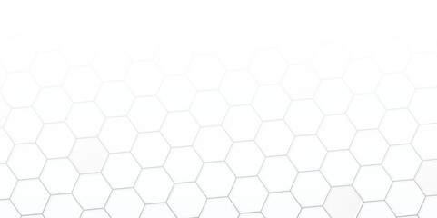 abstract white hexagon background design a white honeycomb grid pattern. . geometric background
