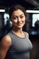Fototapeta premium shot of an attractive young woman ready for a workout