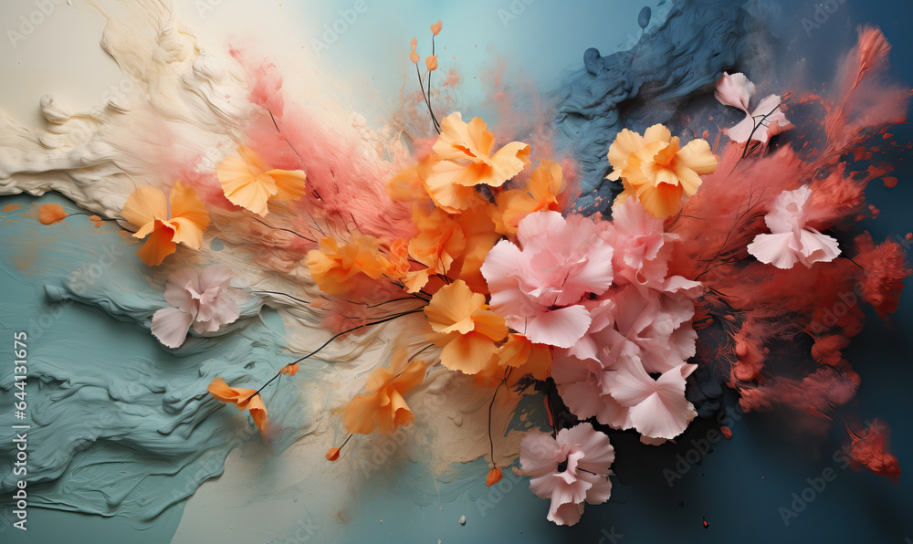 Poster abstract texture background with creative color image.