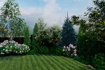 landscape design of the site
