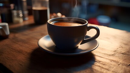 Obraz premium cup of coffee on the table