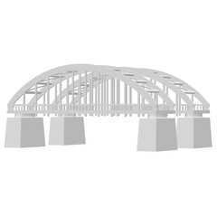 Bridge connection structure.