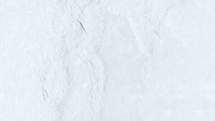 Foto op Aluminium White wall surface of the white stone texture rough, gray tone. Use this for wallpaper or background image rock backdrop. There is a blank space for text. © Sittipol 