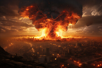 .Atomic Detonation Mushroom Cloud - obrazy, fototapety, plakaty