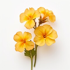 Photo of Primrose Flower isolated on a white background