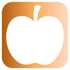 Apple icon for decoration and design.
