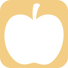 Apple icon for decoration and design.
