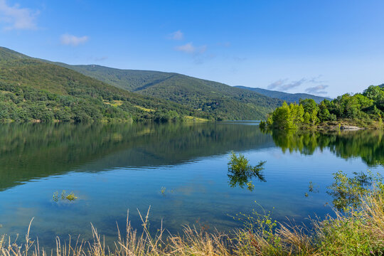 View of the lake Eugi in Pueblo de Eugi