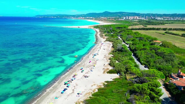 Very beautiful beach of Tuscany