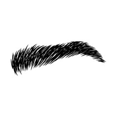 Eyebrow design logo. Vector brow. Minimalism.