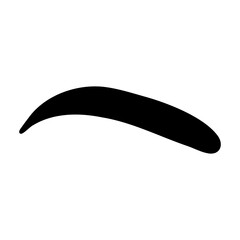 Eyebrow design logo. Vector brow. Minimalism.