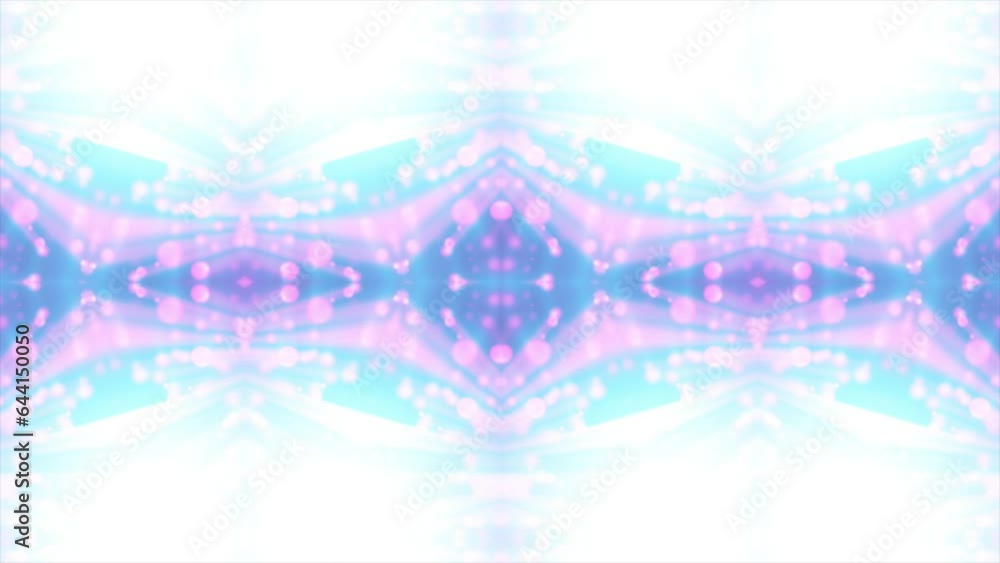 Poster symmetry and reflection. light effects. neon glow. abstract blurred background loop