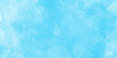 Hand painted abstract soft sky blue watercolor sky and clouds, Watercolor illustration art marble painting abstract blue color texture, Stain artistic vector used as being an element, design and card.