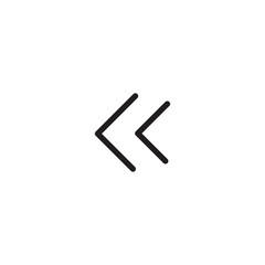 move backward Icon for Website, UI UX Essential, Symbol, Presentation, Graphic resources