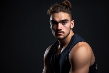 Fototapeta premium studio shot of a fit young man wearing sportswear looking at the camera