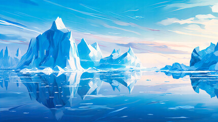 Mathematical vistas born from abstract oceans, geometry's icebergs inspire awe