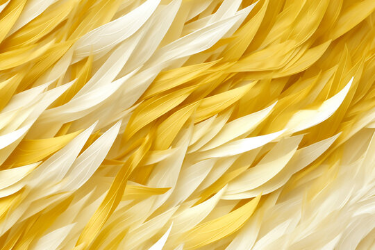 Wellow and white texture of feathers