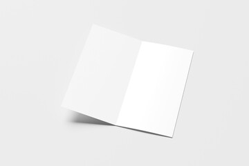 DL Bifold Brochure Blank Mockup