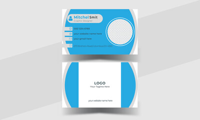 Business Card - Creative and Clean Modern Business Card Template with reallstic mockup.