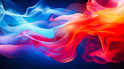 Ephemeral smoke patterns captured in vivid colors,