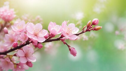 Fototapeta na wymiar pink cherry blossom in spring