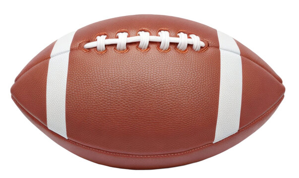 American football ball isolated on transparent background. AI Generative