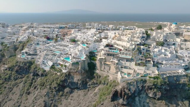 Warmth and beauty blend in Santorini's vistas.