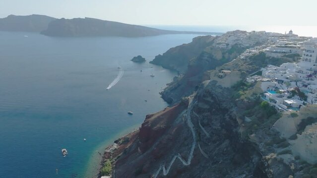 Luxury and leisure meet in Santorini's sun.