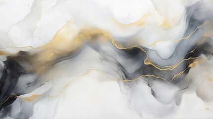 Abstract grey art with gold a?