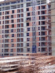 modern apartment building under construction