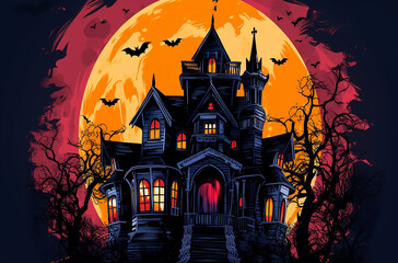 Halloween dark wallpaper design for events