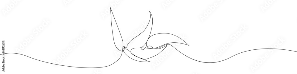 Poster one line continuous draw eucalyptus vector icon. linear background eucalyptus branch icon. one line 