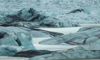 Hoffellsjokull Glacier, Vatnajokull main glacier, Iceland