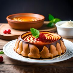 cake with chocolate and nuts Created using generative AI tolls