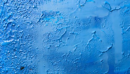 Blue paint old wall texture