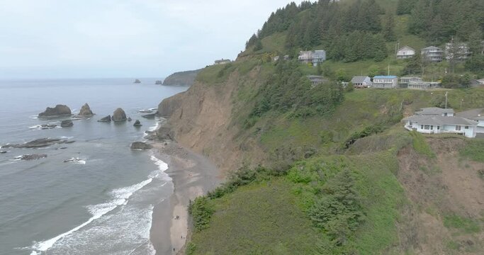 Oregon's coast, a fog-draped masterpiece.
