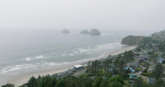 Fog-kissed landscapes, Oregon's coastal allure.