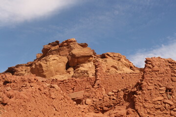 red rocks and sky in the desert