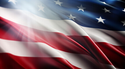 Fototapeta premium American flag for Memorial Day, 4th of July, Labor Day, Patriot Day. Poster or background