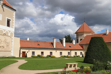 THE TELC CASTLE IN THE CZECH REPUBLIC