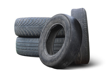  pattern of damaged tire for advertising tire shop or car tire shop
