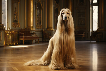 afghan hound generative Ai, 