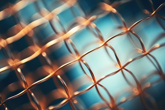 Grid pattern, Abstract, modern tech overlay - AI Generated