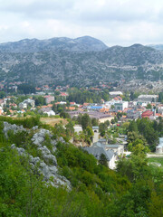 Fototapeta na wymiar Cetinje and Dineric Alps