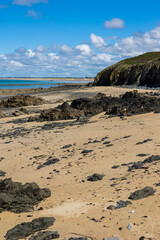 Pointe de Lude à marrée basse depuis la Promenade du Plat Gousset à Granville