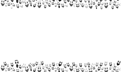 ghost boo halloween party border ghost frame background