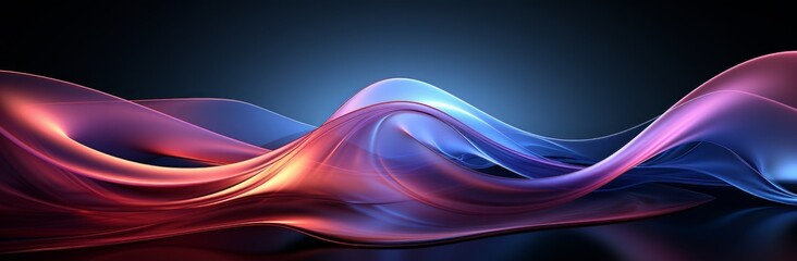 Naklejka premium Abstract blue gradient wavy background