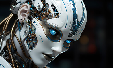 Fototapeta premium robot woman portret