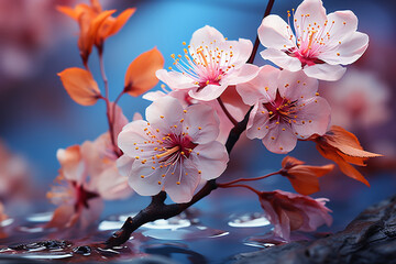 tree blossom, blossom in spring, blossom in spring, pink cherry blossoms, pink cherry blossom, ai, ai generated, generated, ai generative, generative