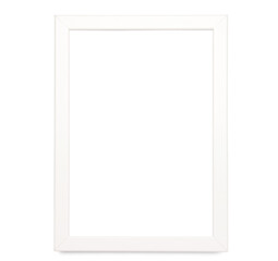 Fototapeta premium Blank picture frame on white background